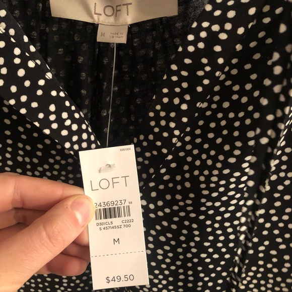 Polka Dot Work Tank Top - Picture 2 of 3